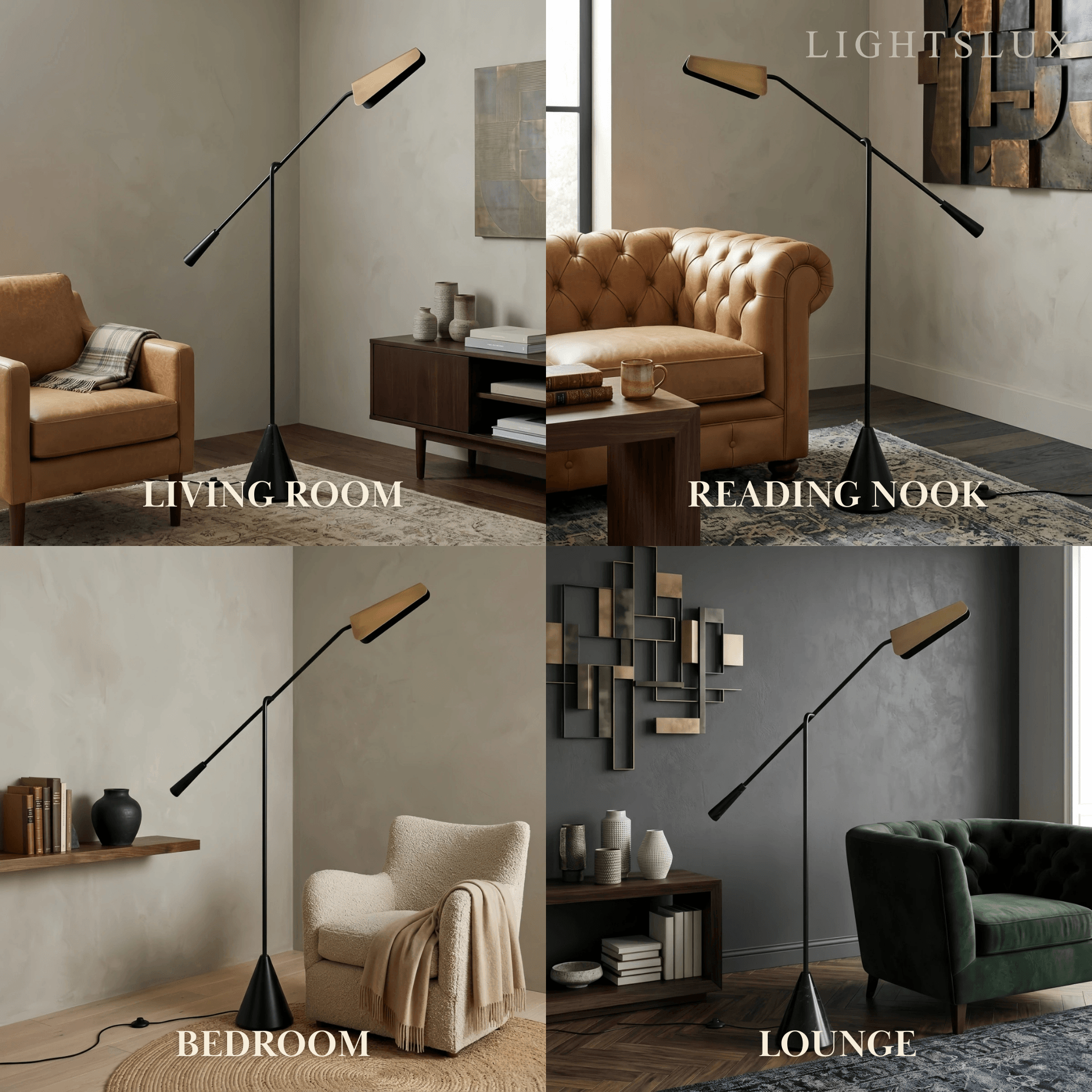 Arcato Minimalist Triangle Floor Lamp