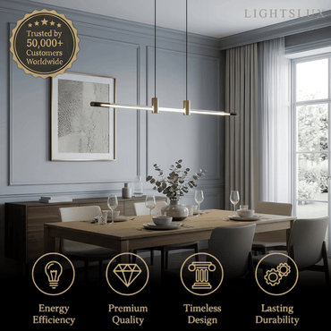 Arcato Modern Metal & Acrylic Pendant Light