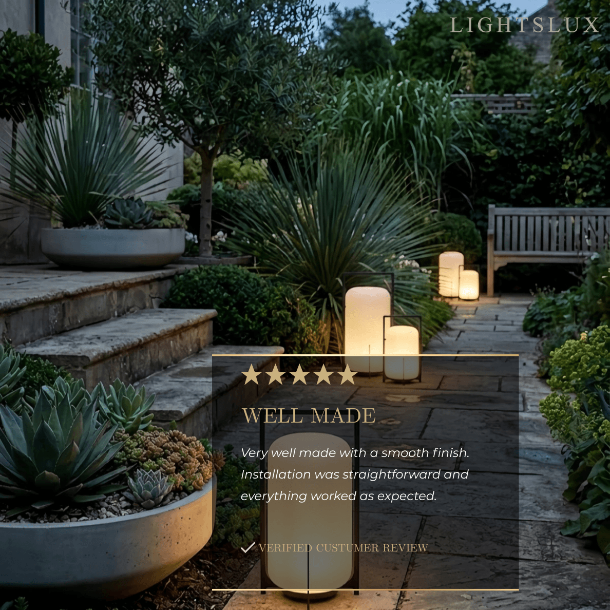 Lunara Modern Outdoor Solar Floor Lamp