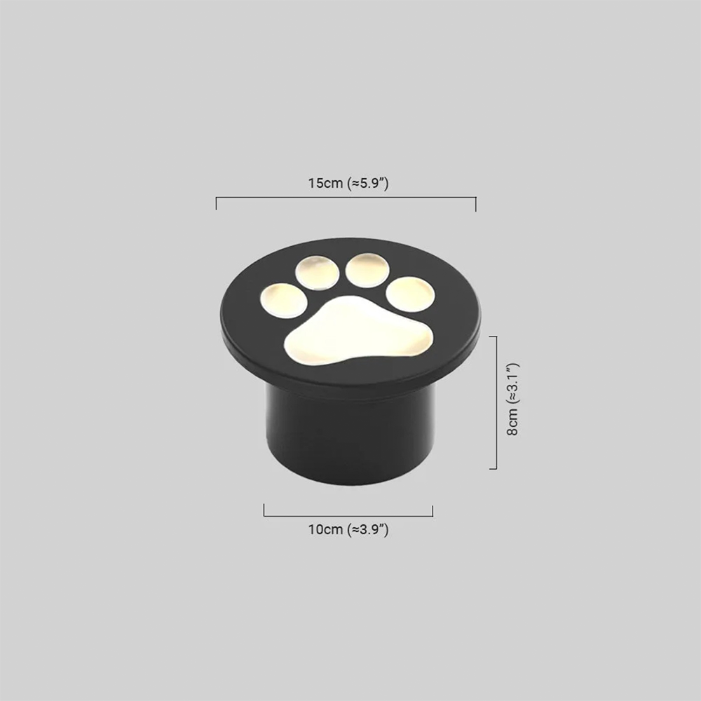 Modern Cat Paw Ground Light