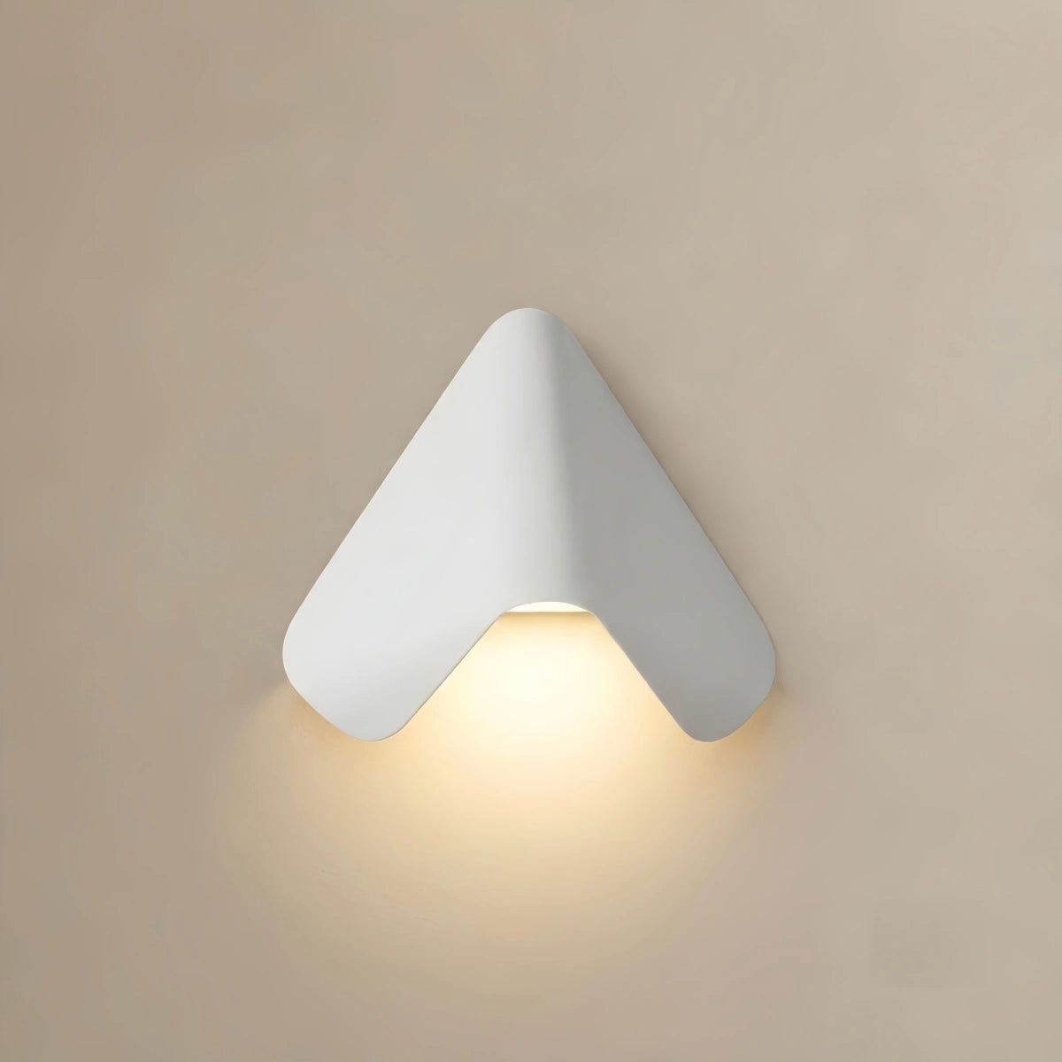 Arcato Modern Triangle Wall Lamp - Black/White Metal Outdoor Light for Garden