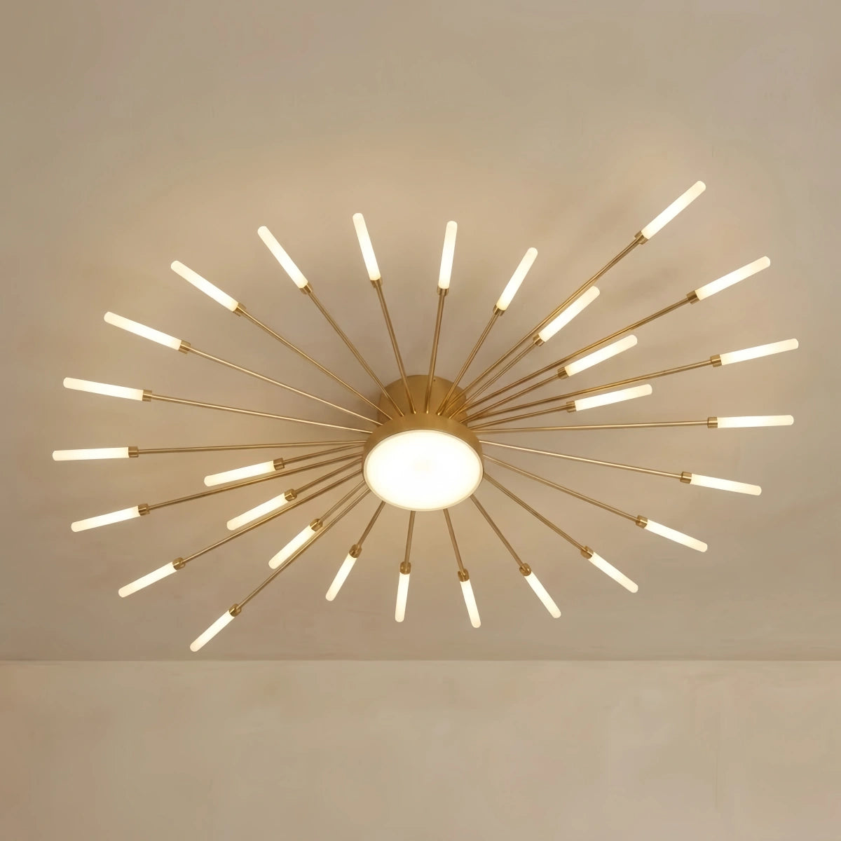 Nebula Modern Firework Ceiling Light – Gold/Black for Bedroom Dining Room Living Room
