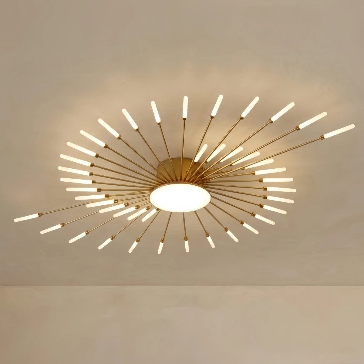 Nebula Modern Firework Ceiling Light – Gold/Black for Bedroom Dining Room Living Room