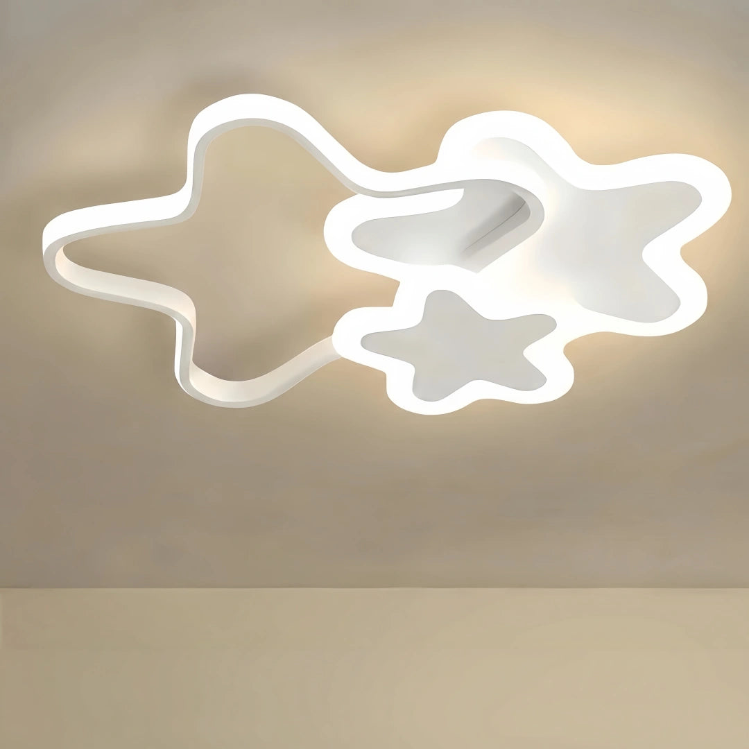 Vivara Modern LED Dimmable Star Ceiling Light – Designer WhiteKids Room