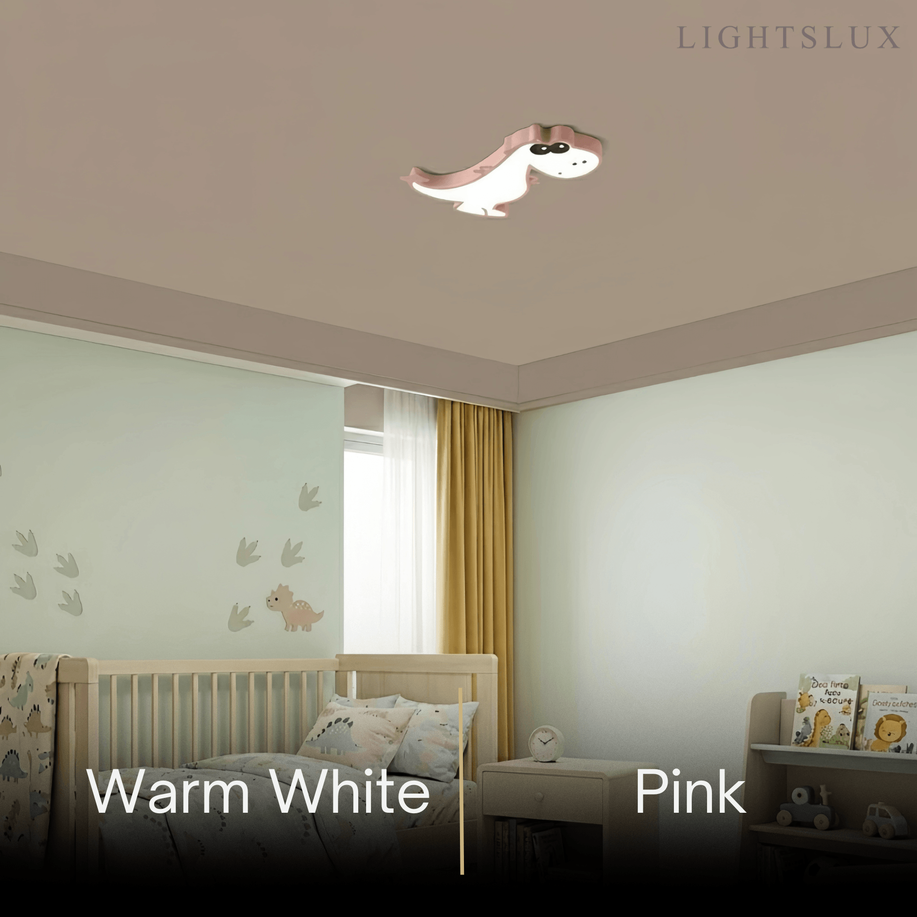 Vivara Modern Dimmable Ceiling Light - Cute Dragon Design for Children's Room
