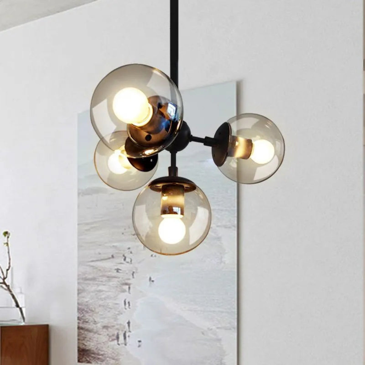 Modern Bubble Cluster Chandelier – Metal Dining Room
