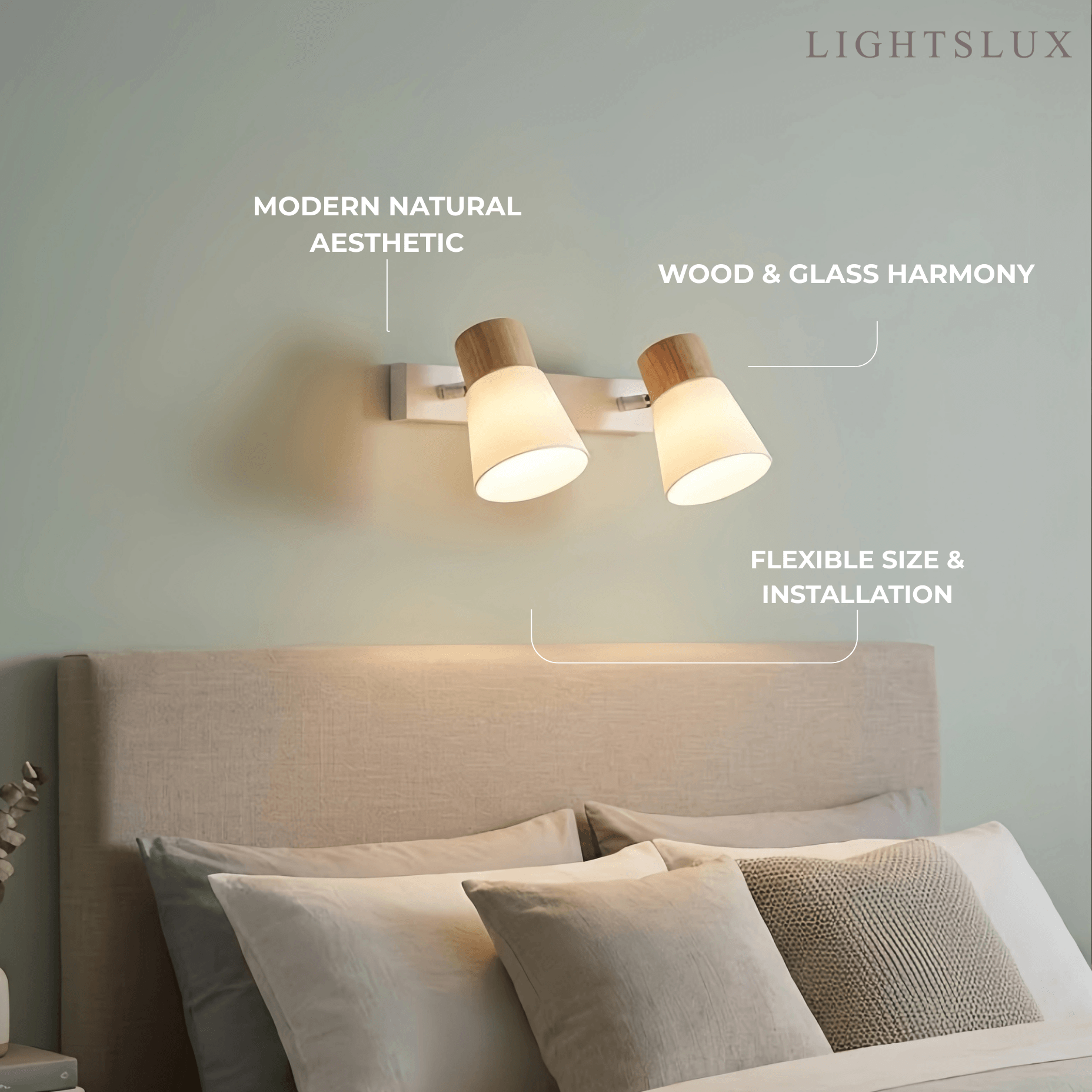 Crema Modern White Vanity Light