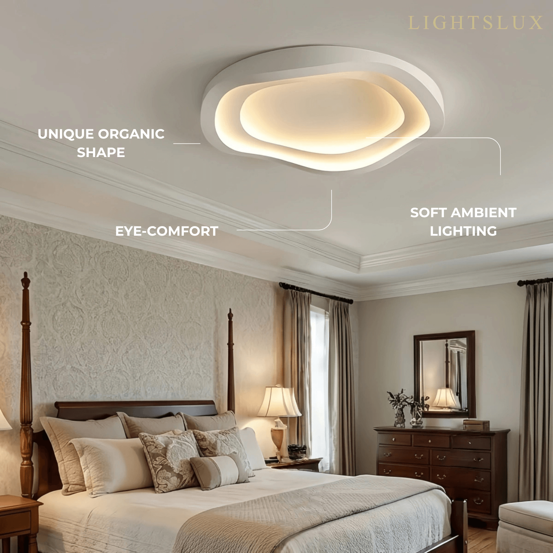 Minimalist Cloud Multi-shape Ceiling Lamp——Cozy for Bedroom