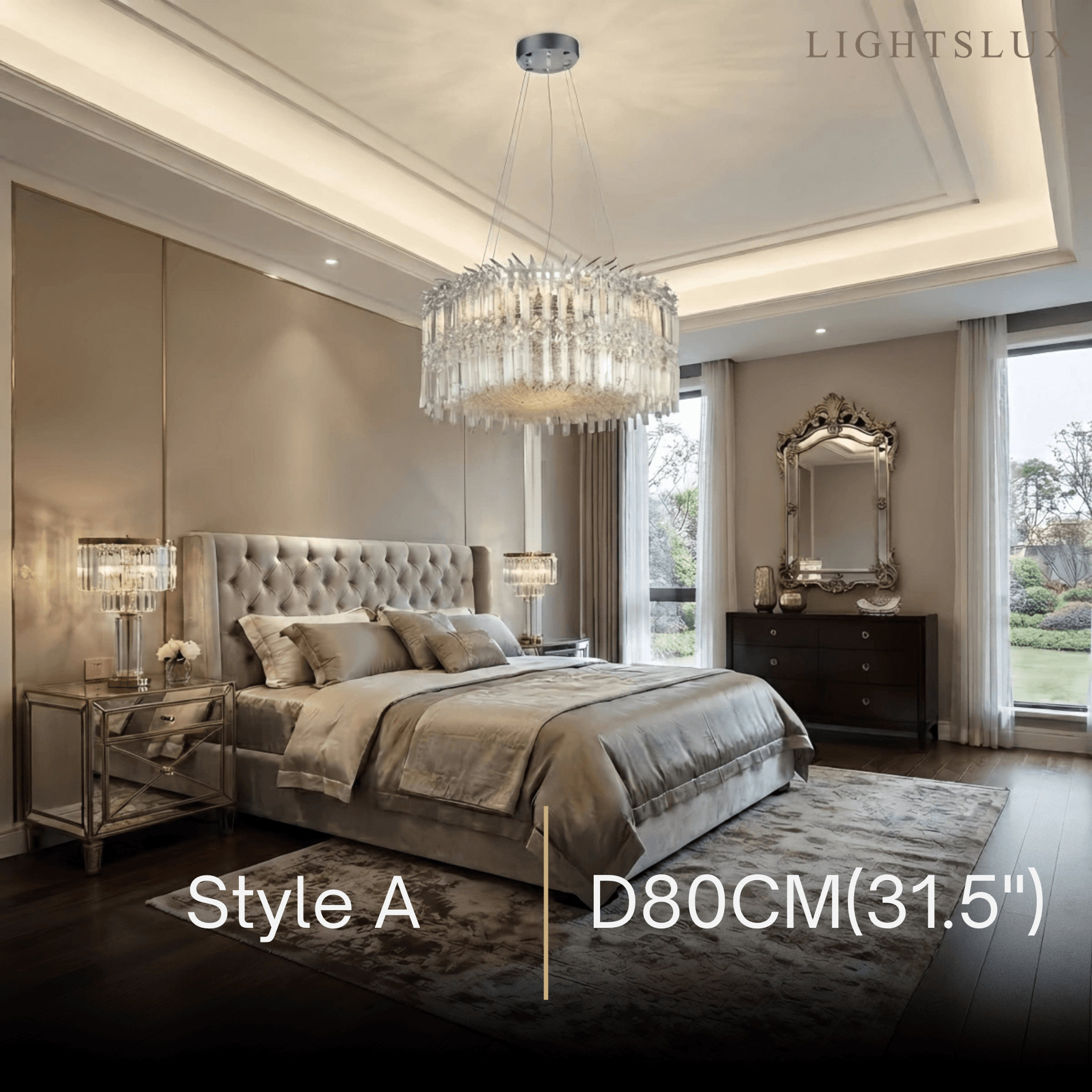 Excelis Crystal Chandelier --Clear for Bedroom