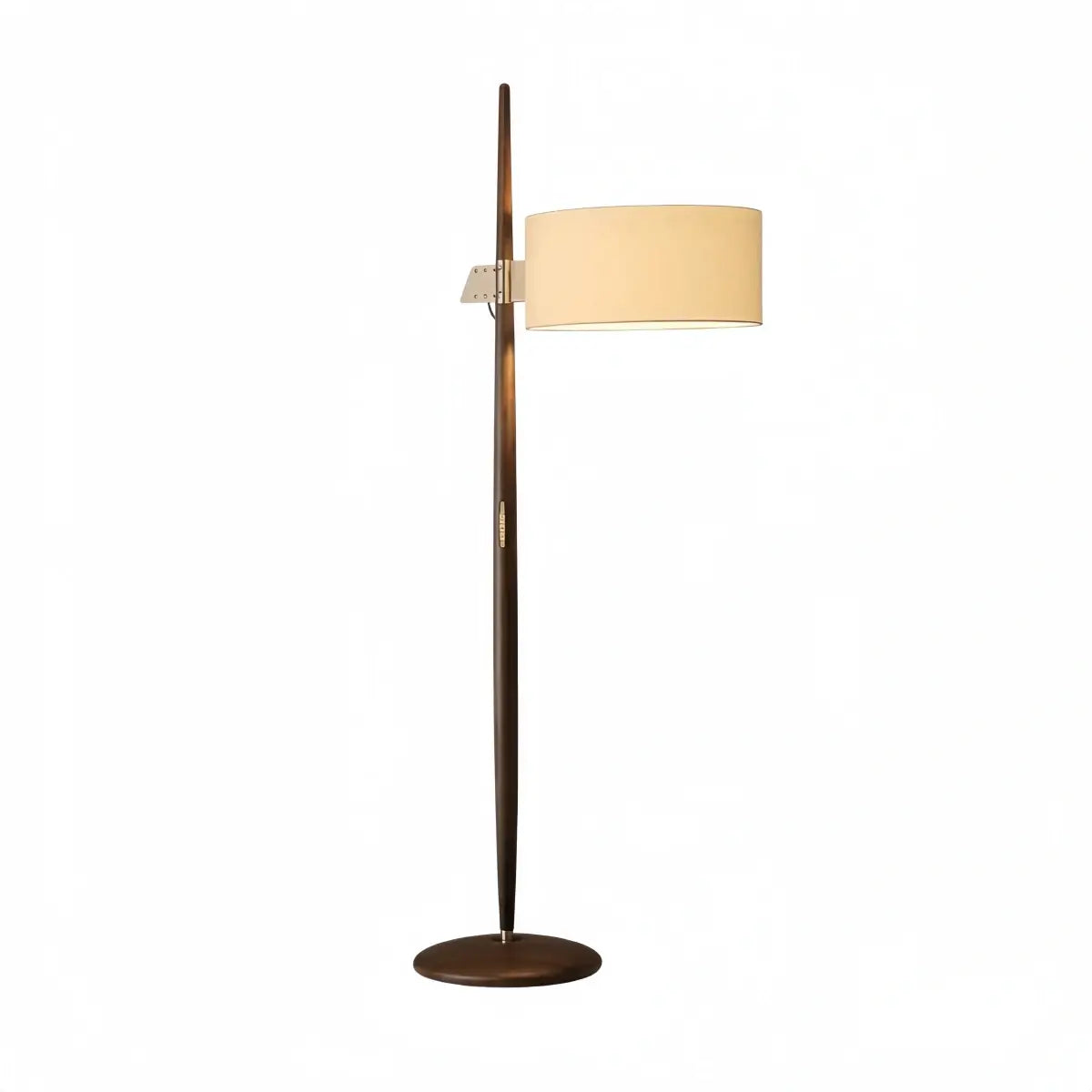 Velora Minimalist Wood Floor Lamp -- Cylindrical for Reading Corner