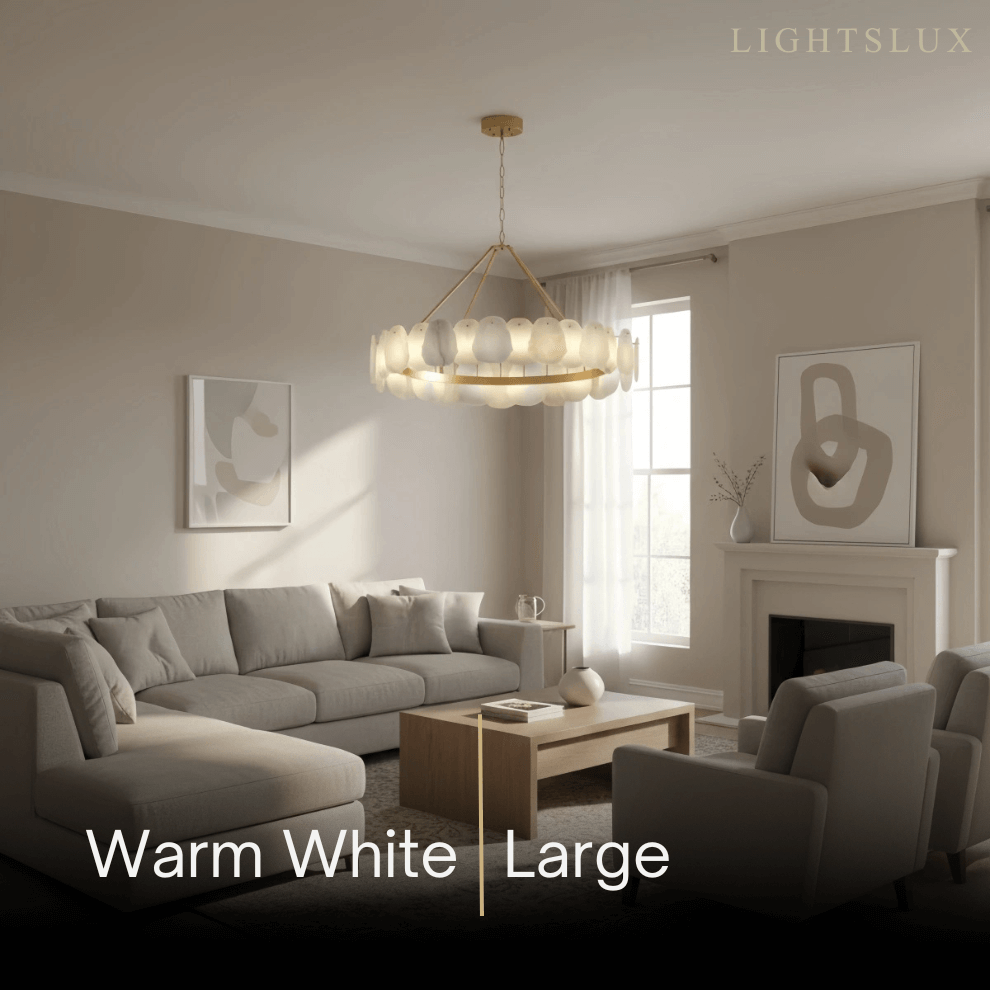 Luxury Sculptural Brushed Gold Chandelier