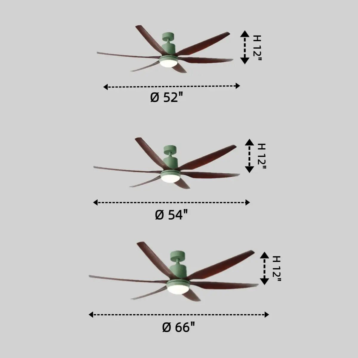Morandia Modern Ceiling Fan Light