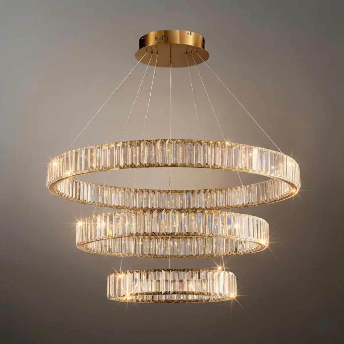 Modern Interlaced Ring Pendant Light