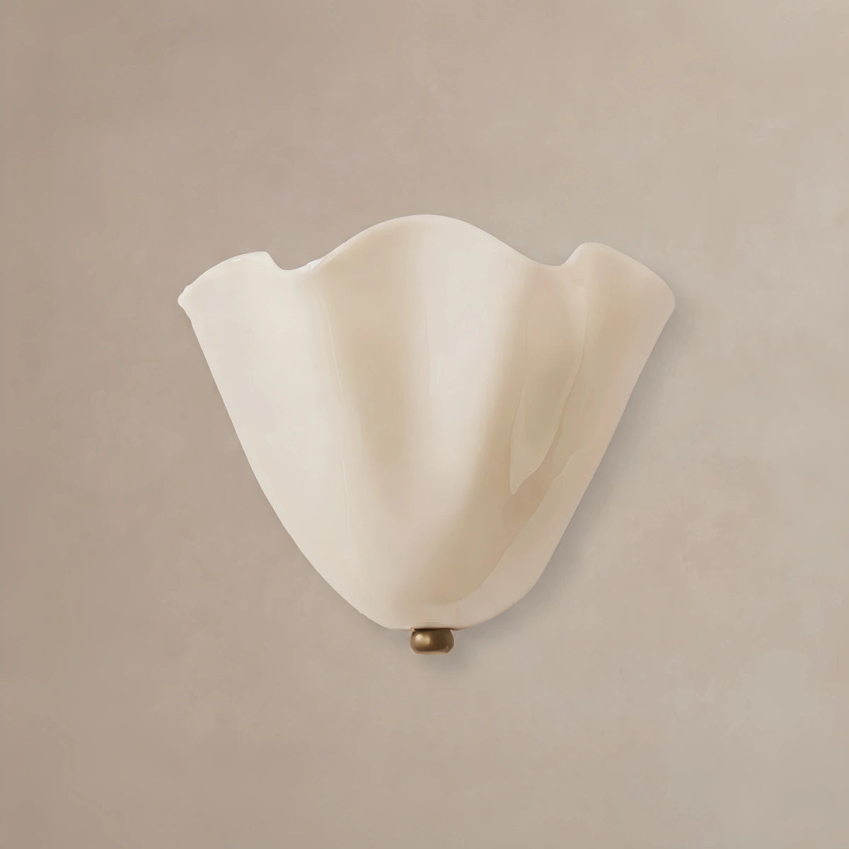 Organic Sculptural Wall Light — Petal-Form Earthy Tone for Bedroom