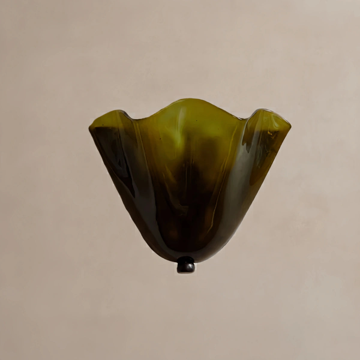 Organic Sculptural Wall Light — Petal-Form Earthy Tone for Bedroom