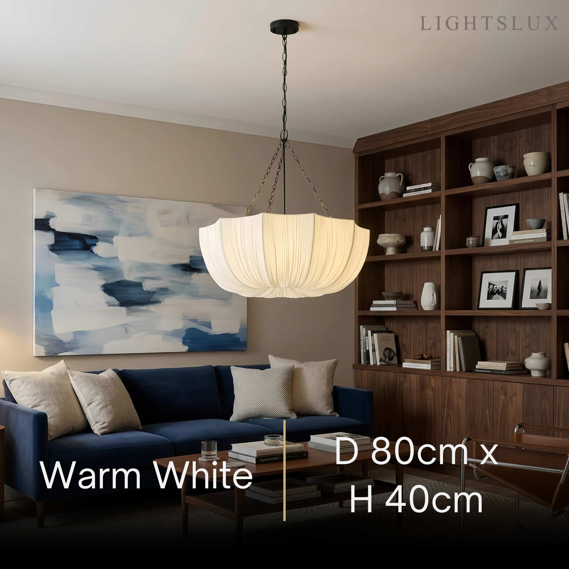 Modern Fabric Pendant Light