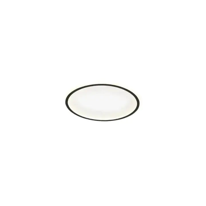 Embrace Modern Round Ceiling Light – Black&White Metal for Living Room