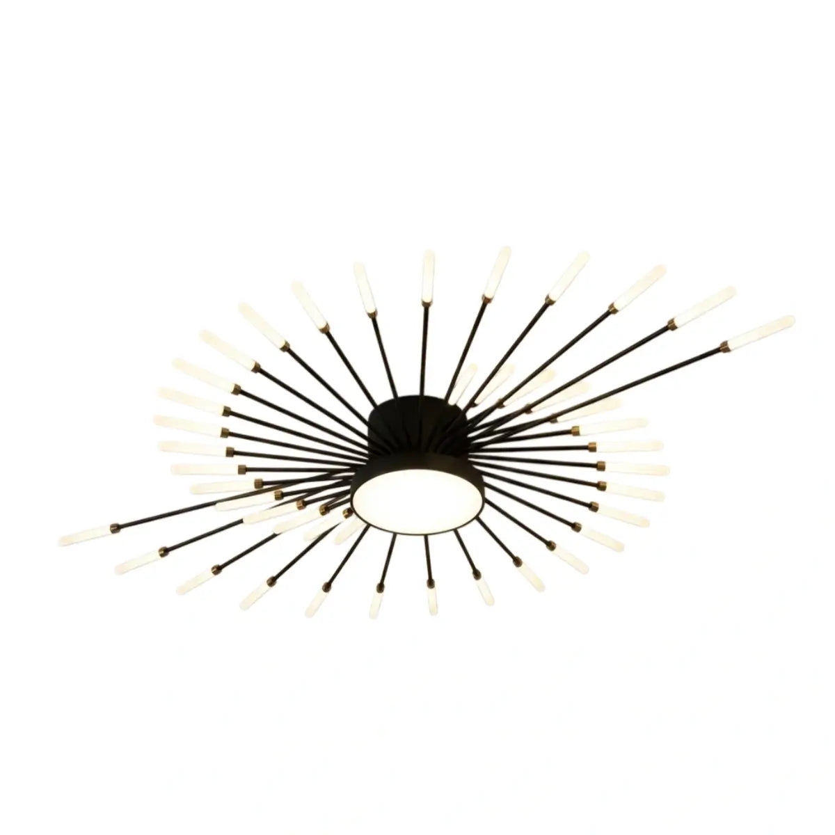 Nebula Modern Firework Ceiling Light – Gold/Black for Bedroom Dining Room Living Room