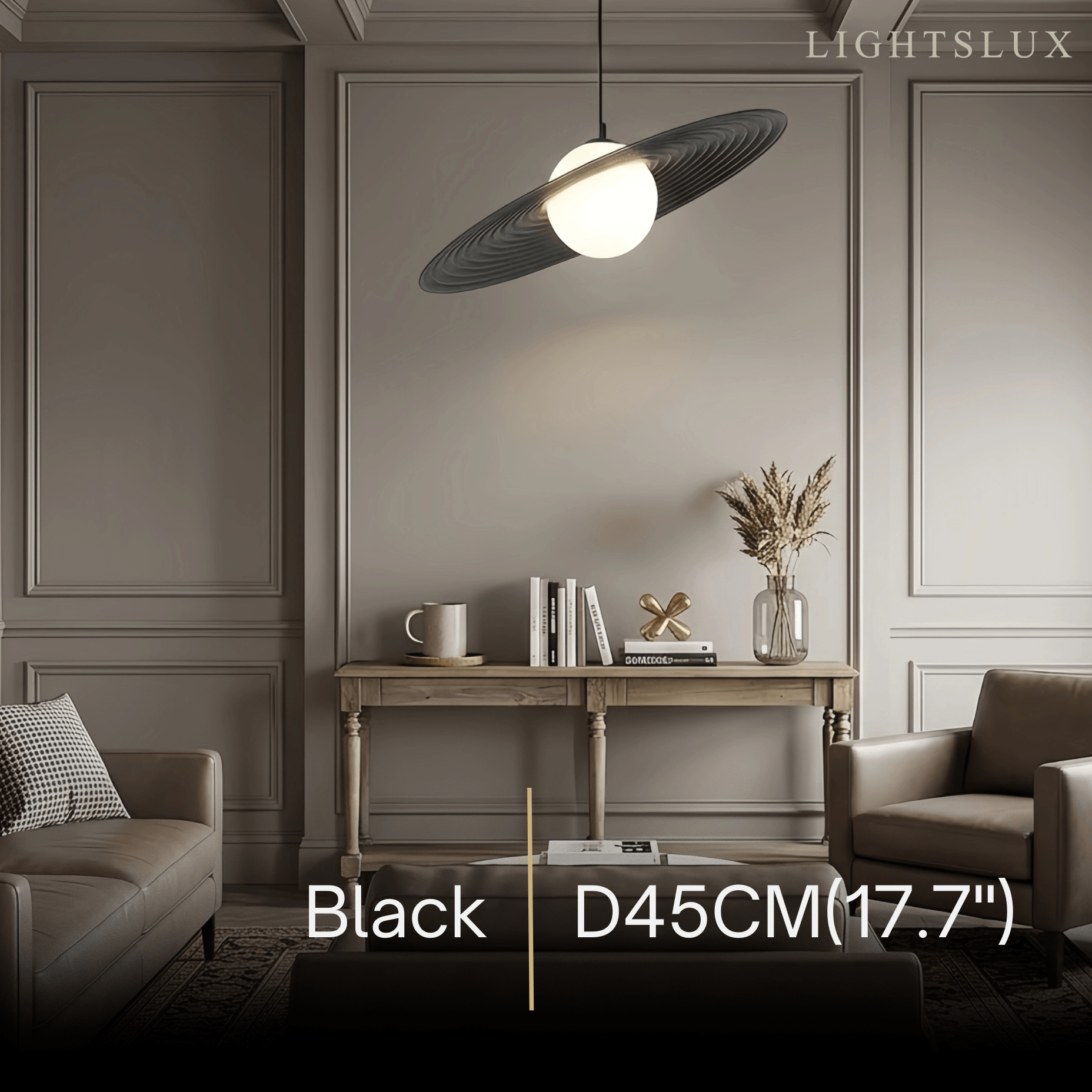 Arcato Modern Black/White Pendant Light