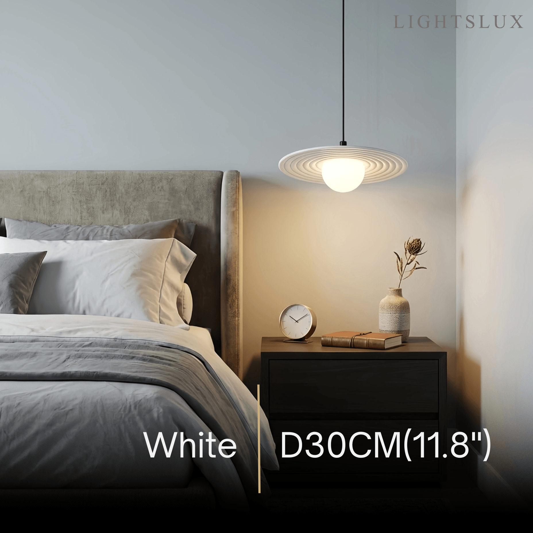 Arcato Modern Black/White Pendant Light