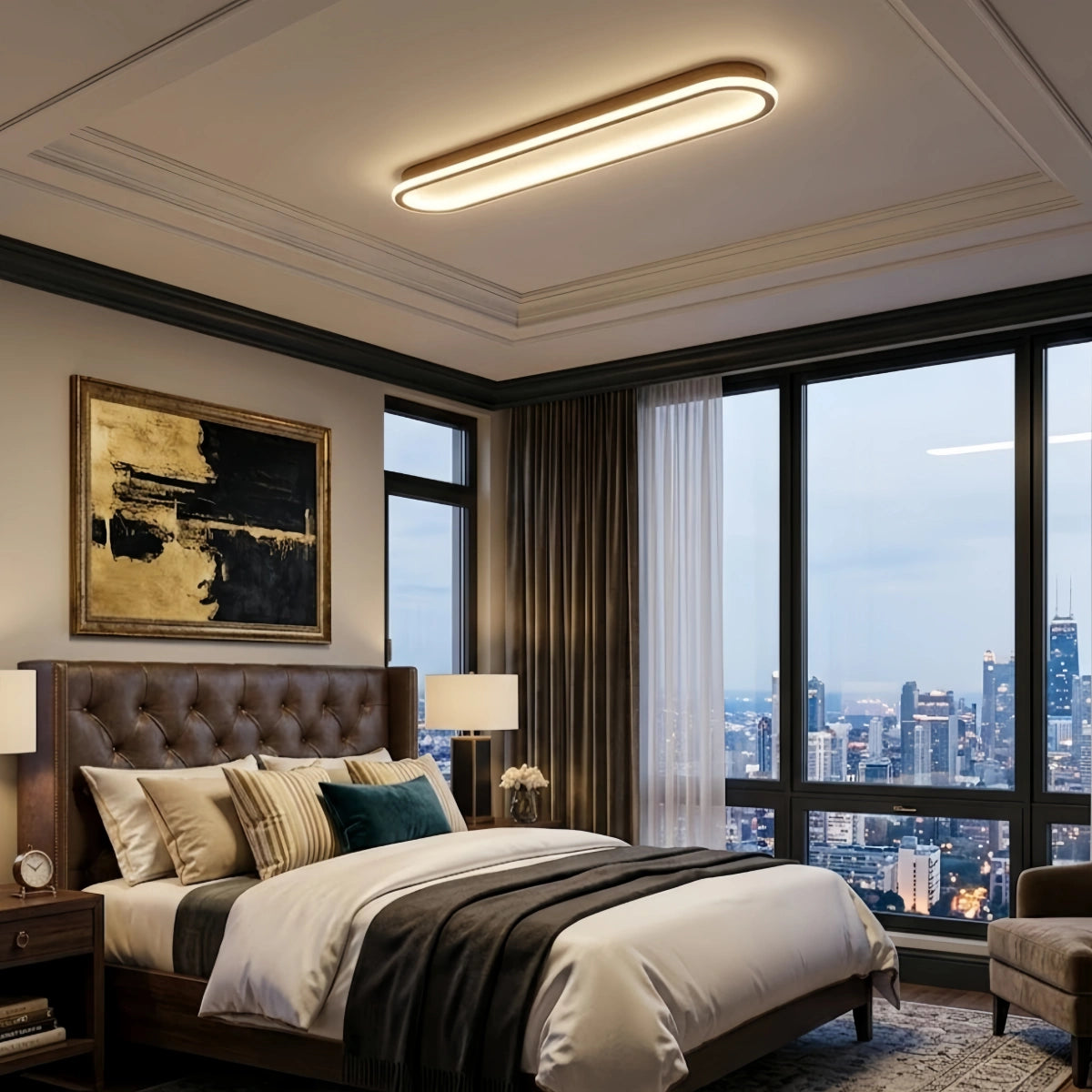 Arcato Minimalist Ceiling Light – Bedroom