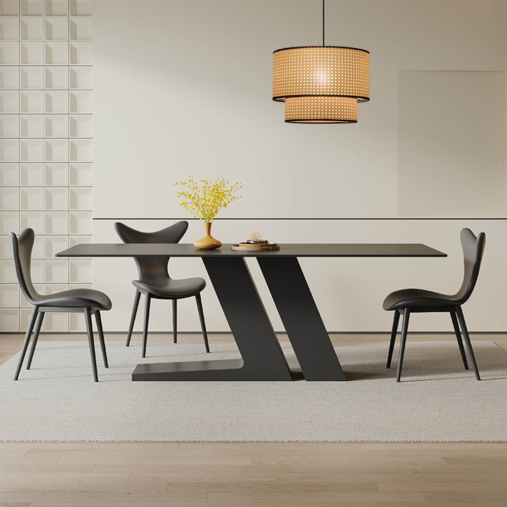 Pendant Light - Double-Layer Wood Lantern for Dining Room