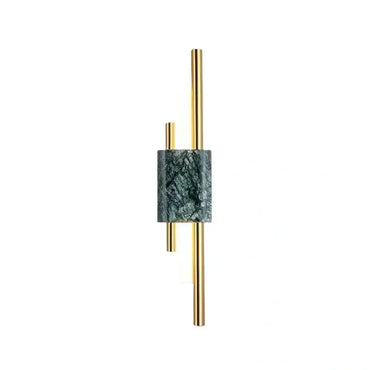 Excelis Modern Cylindrical Wall Lamp – Metal Bedroom Light in Gold/Green/White