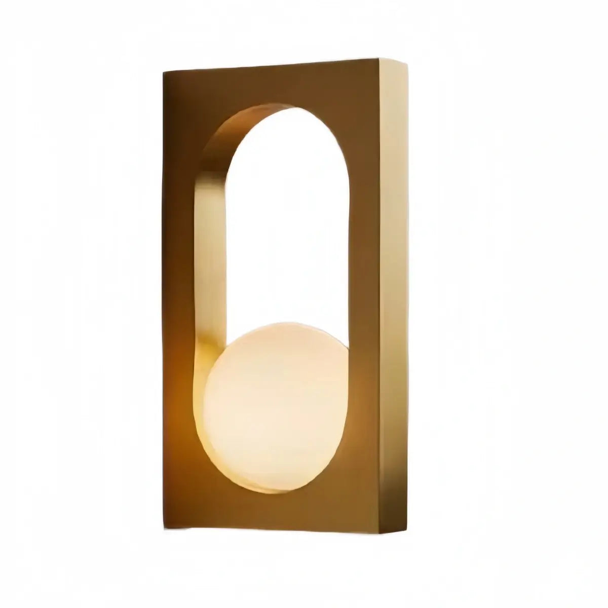 Arcato Modern Outdoor Wall Lamp -- Stainless Steel & PC Black/Gold for Patio