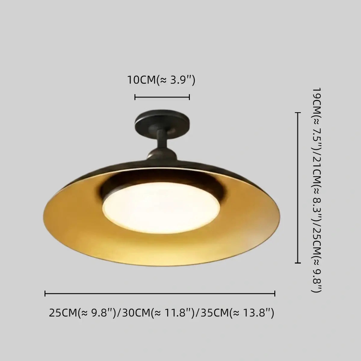 Arcato Retro Outdoor Ceiling Light--Copper Alloy for Yard