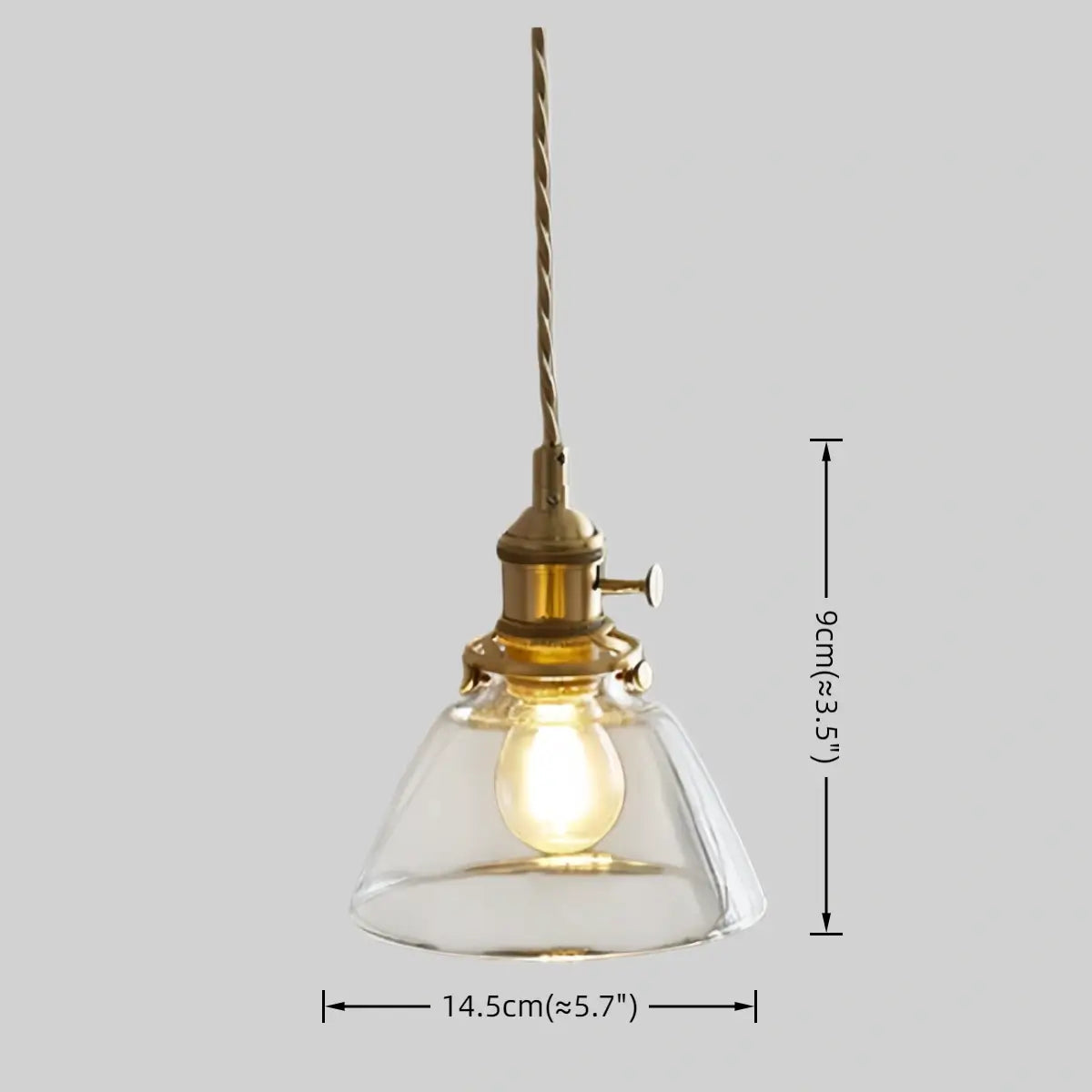 Vivara Vintage Glass Pendant Light