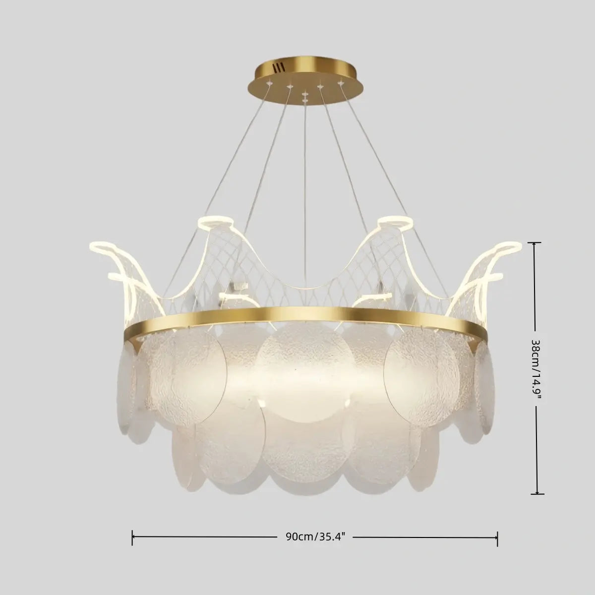 Modern Gold Chandelier