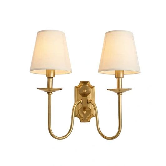 Excelis Lunara Classic Brass Wall Lamp