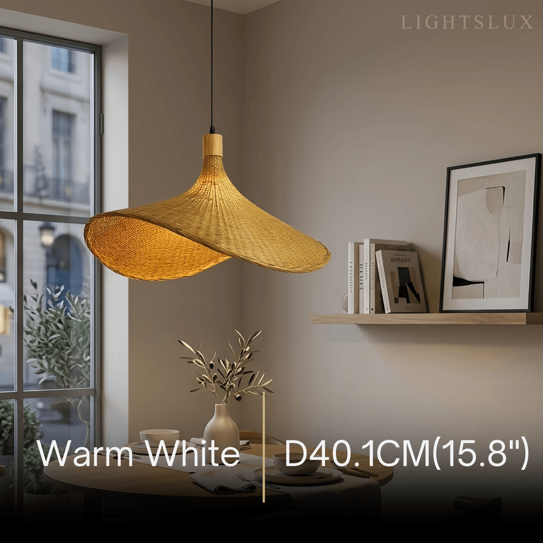 Bamburo Vintage Rattan Pendant Light