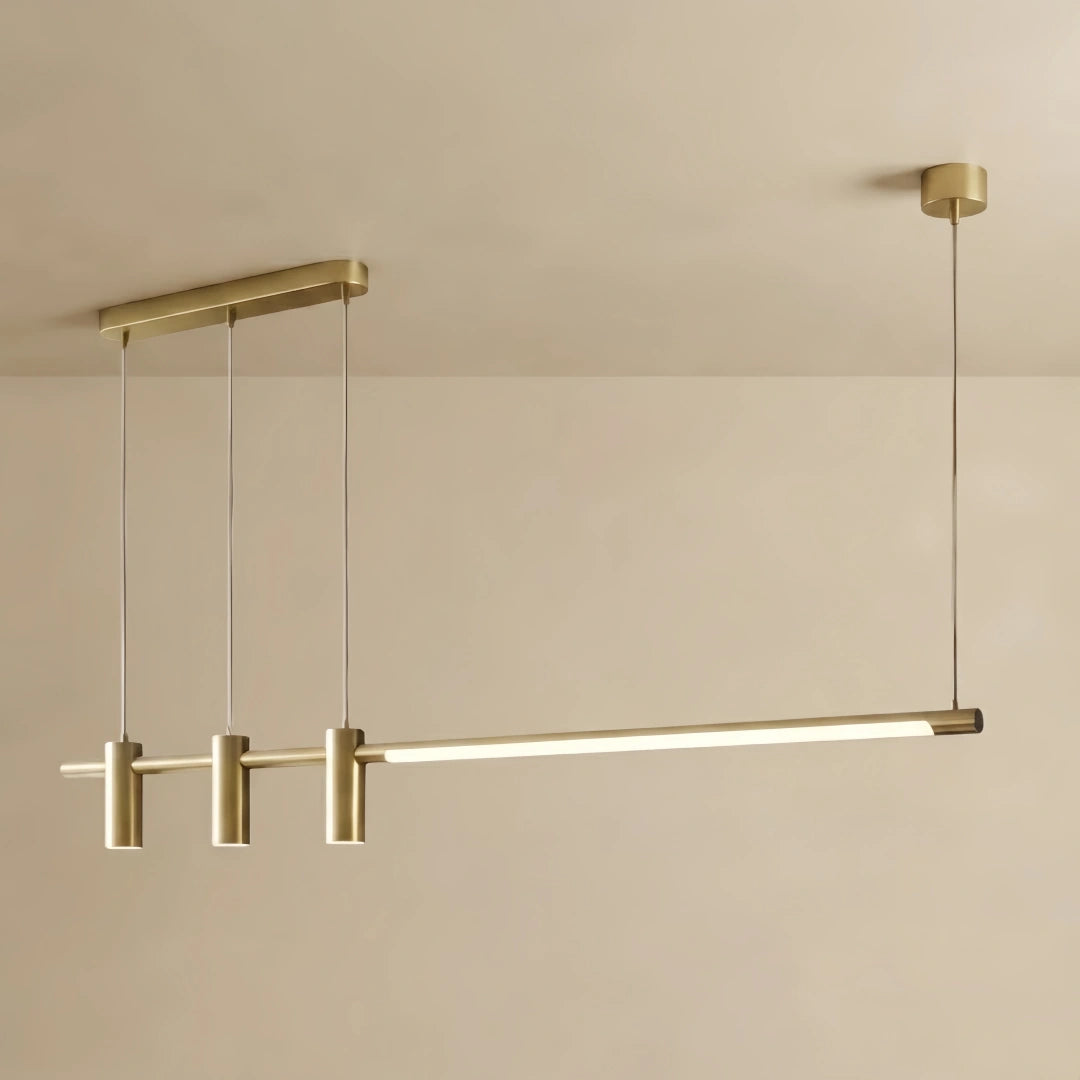 Vivara Modern Minimalist Pendant Light — Brass Gold