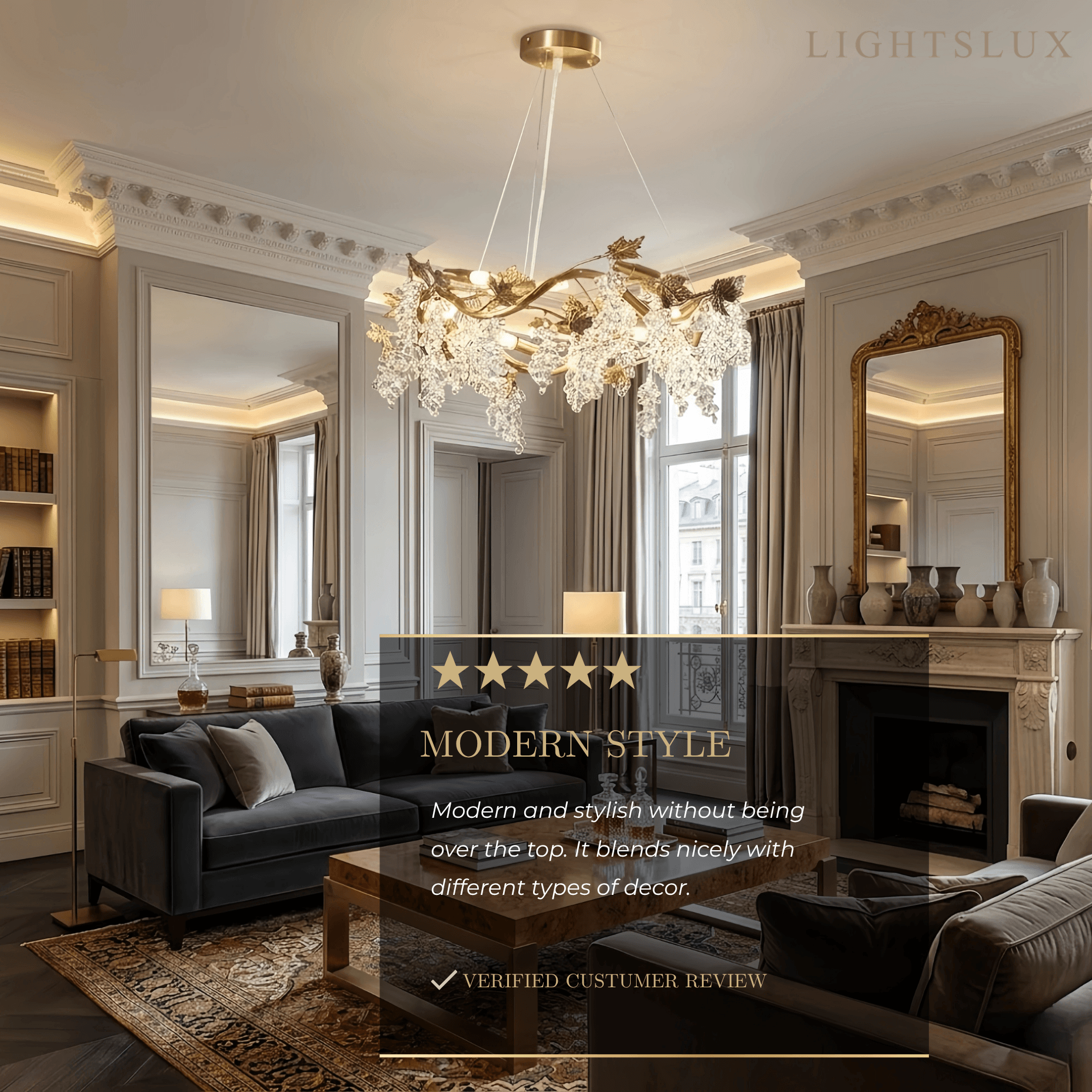 Excelis Luxury Crystal Chandelier