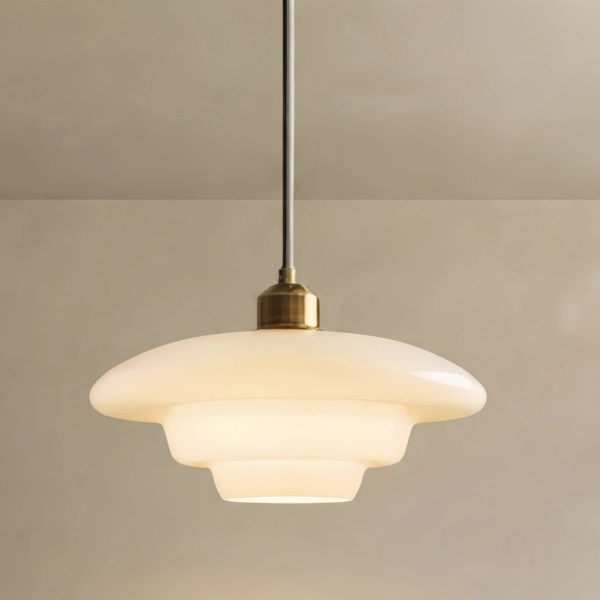 Pendant Light -- Frosted White for Dining Room Kitchen