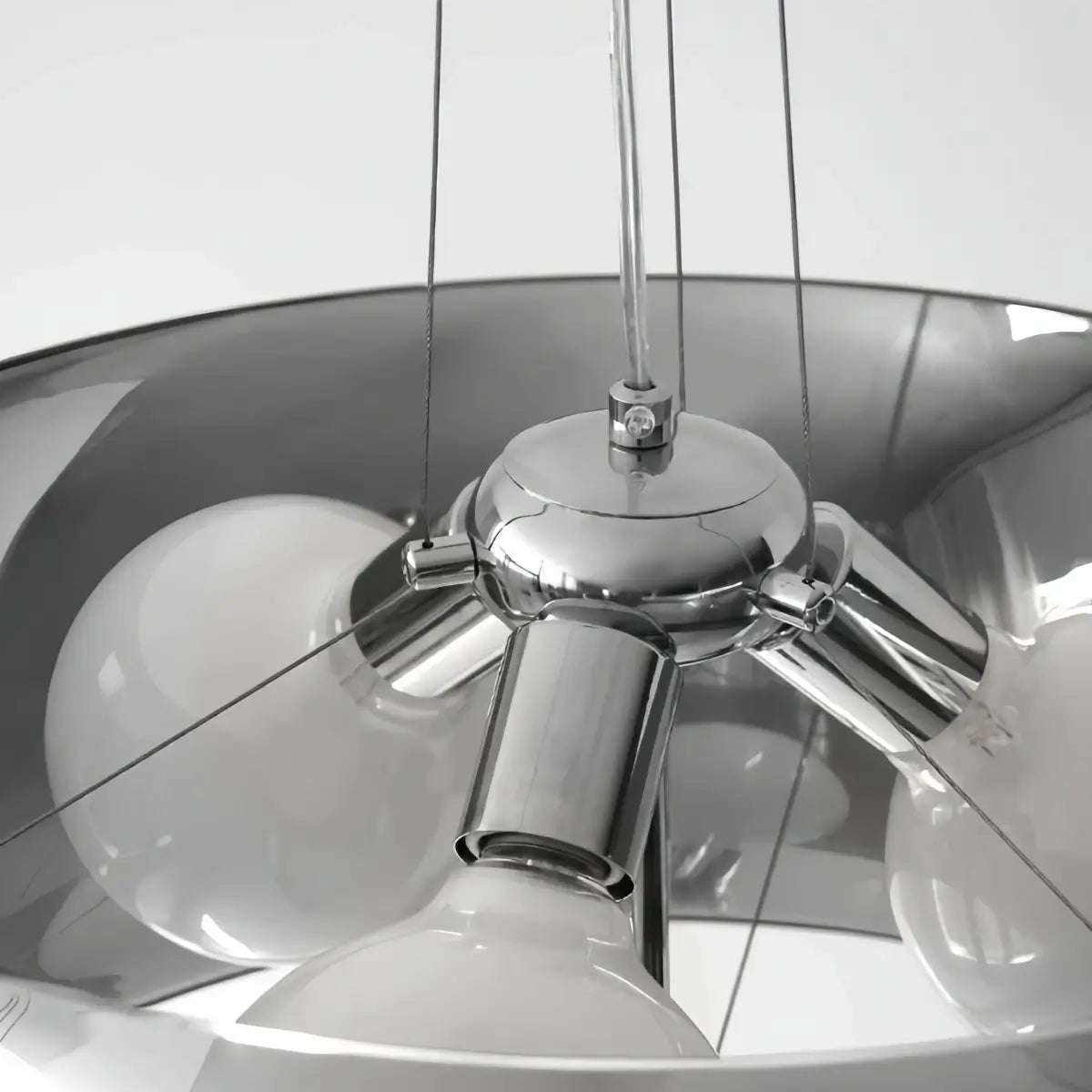 Industrial Cylinder Glass Pendant Light -- Clear or Smoked