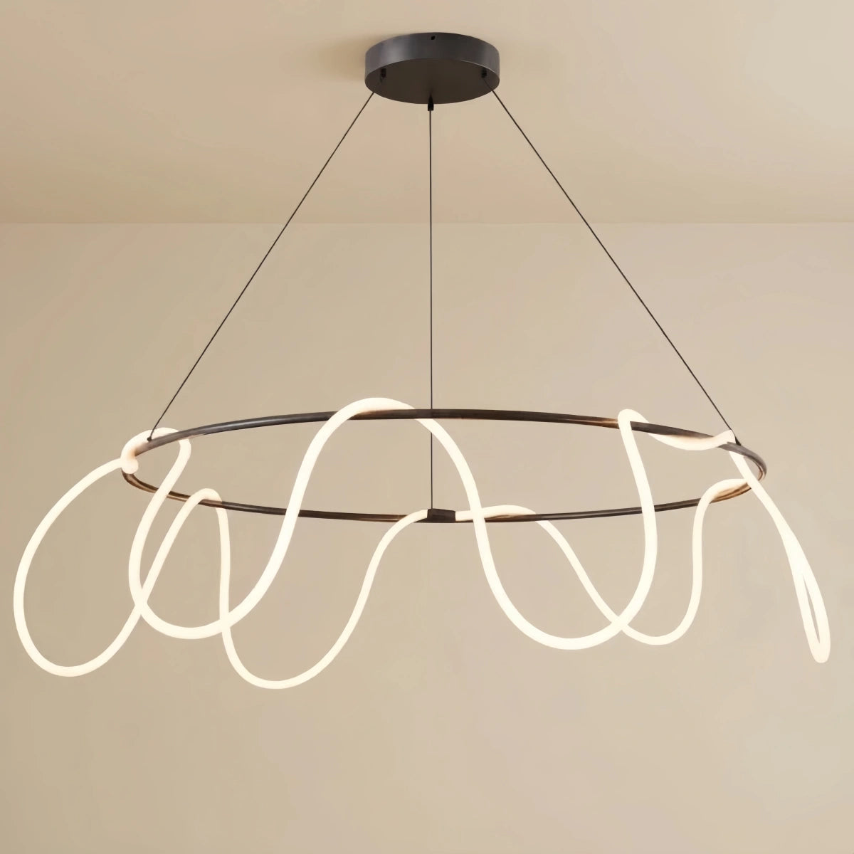 Arcato_Minimalist_Rope-Wrap_Circular_Chandelier_Matte_Black_or_Polished_Brass_for_Living_Room