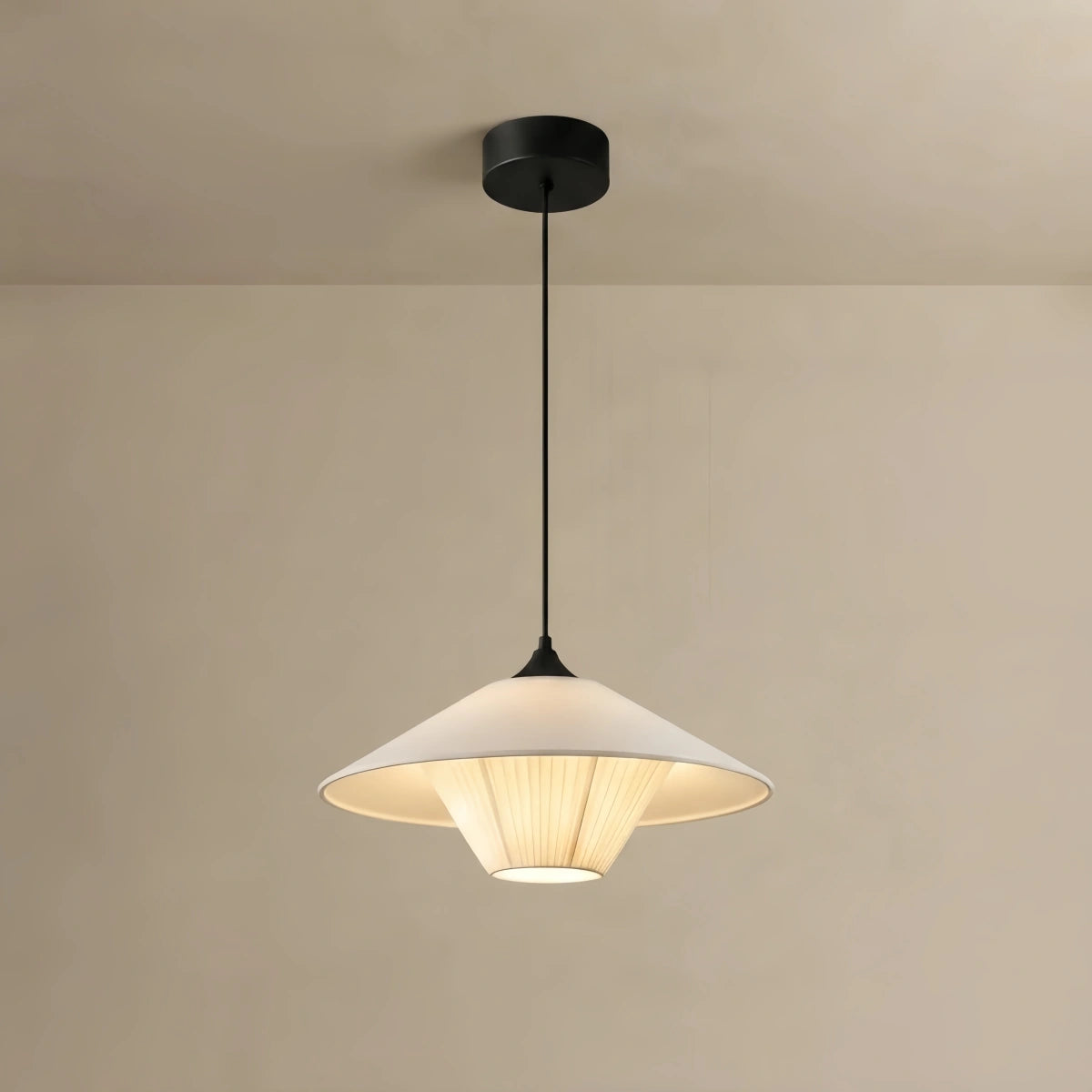 Wabi-sabi_Cone_Pendant_Light_--_Leather_for_Bedroom_Dining_Room_Hallway