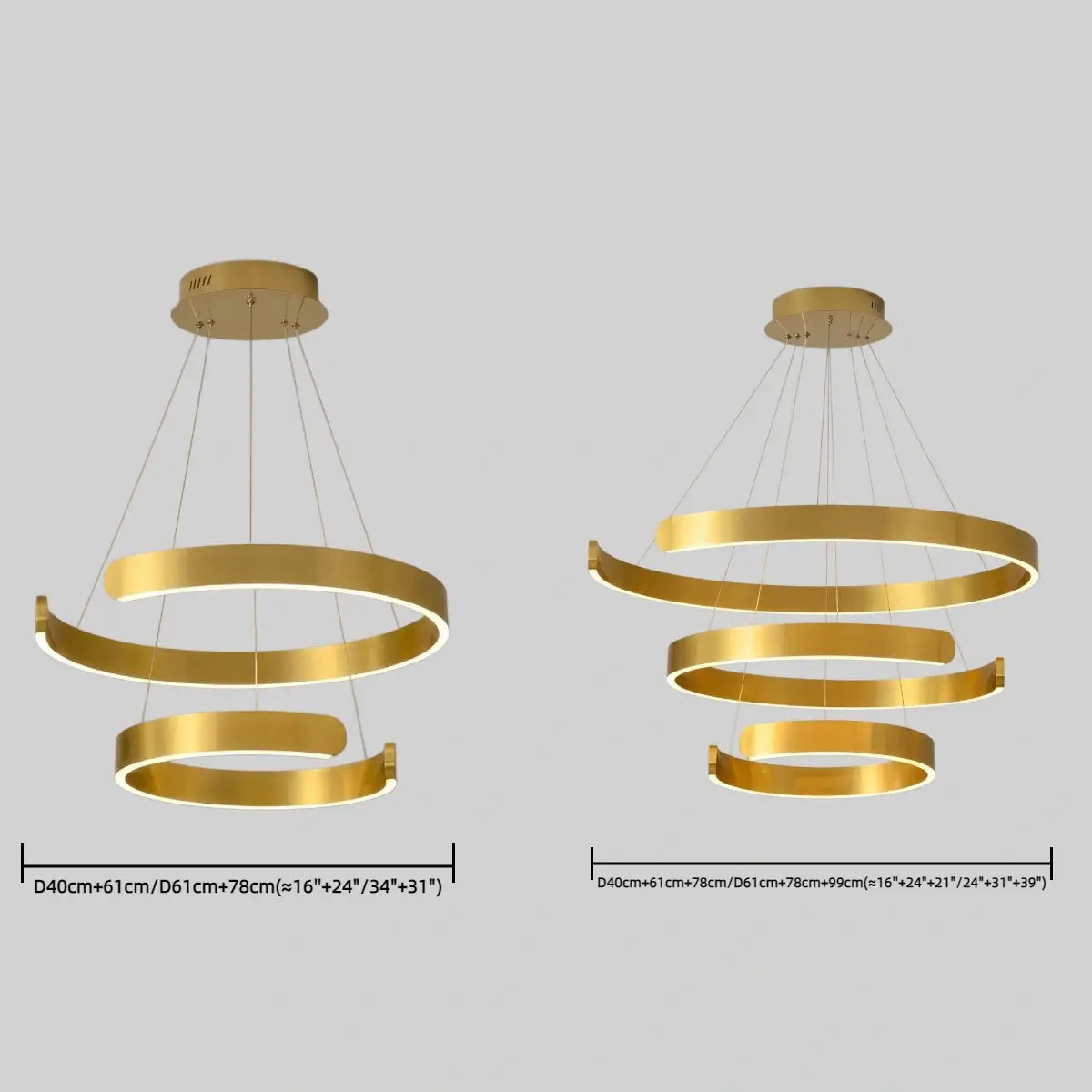 Vivara Modern Tiered Circular Chandelier