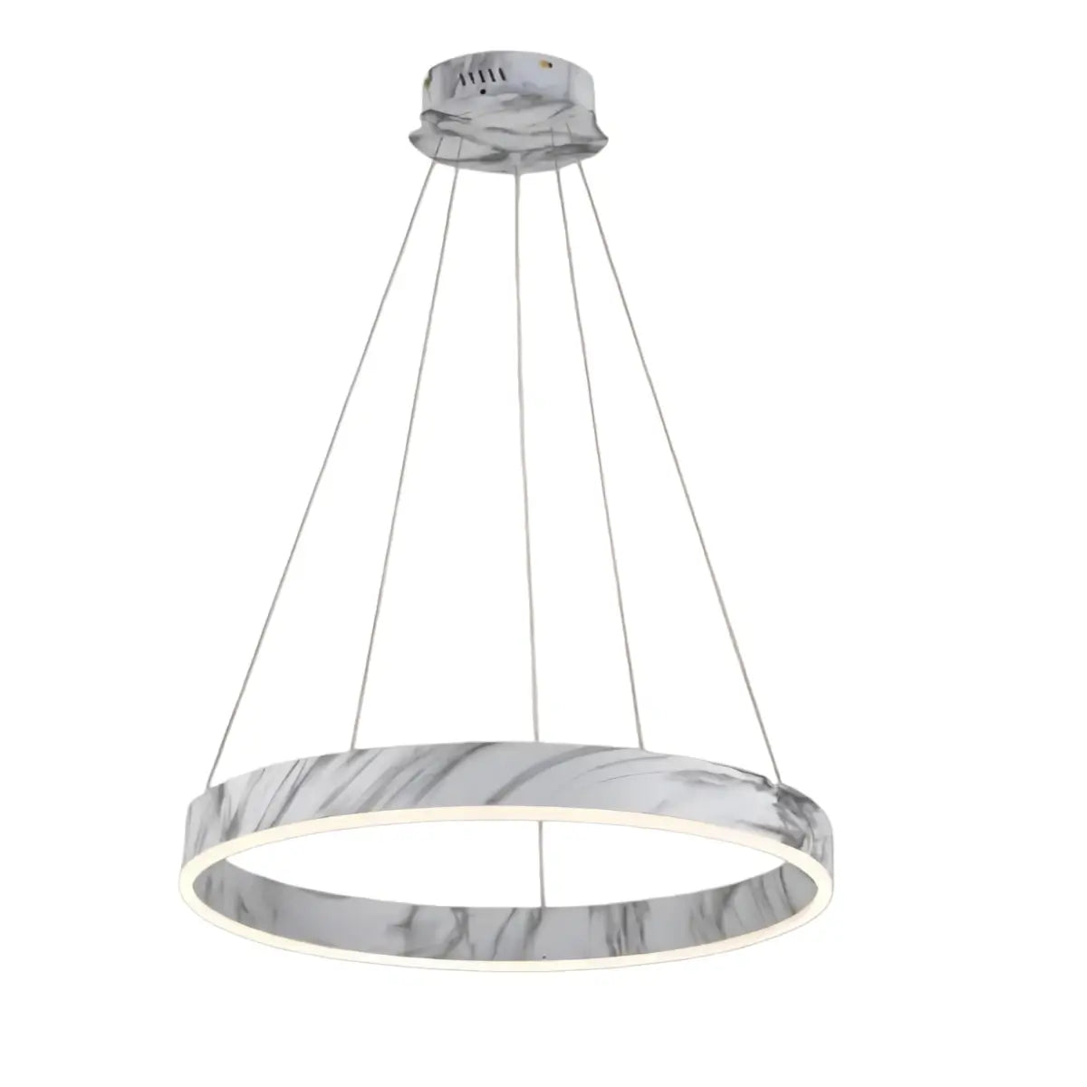 Contemporary Tiered Circular Chandelier -- Marble