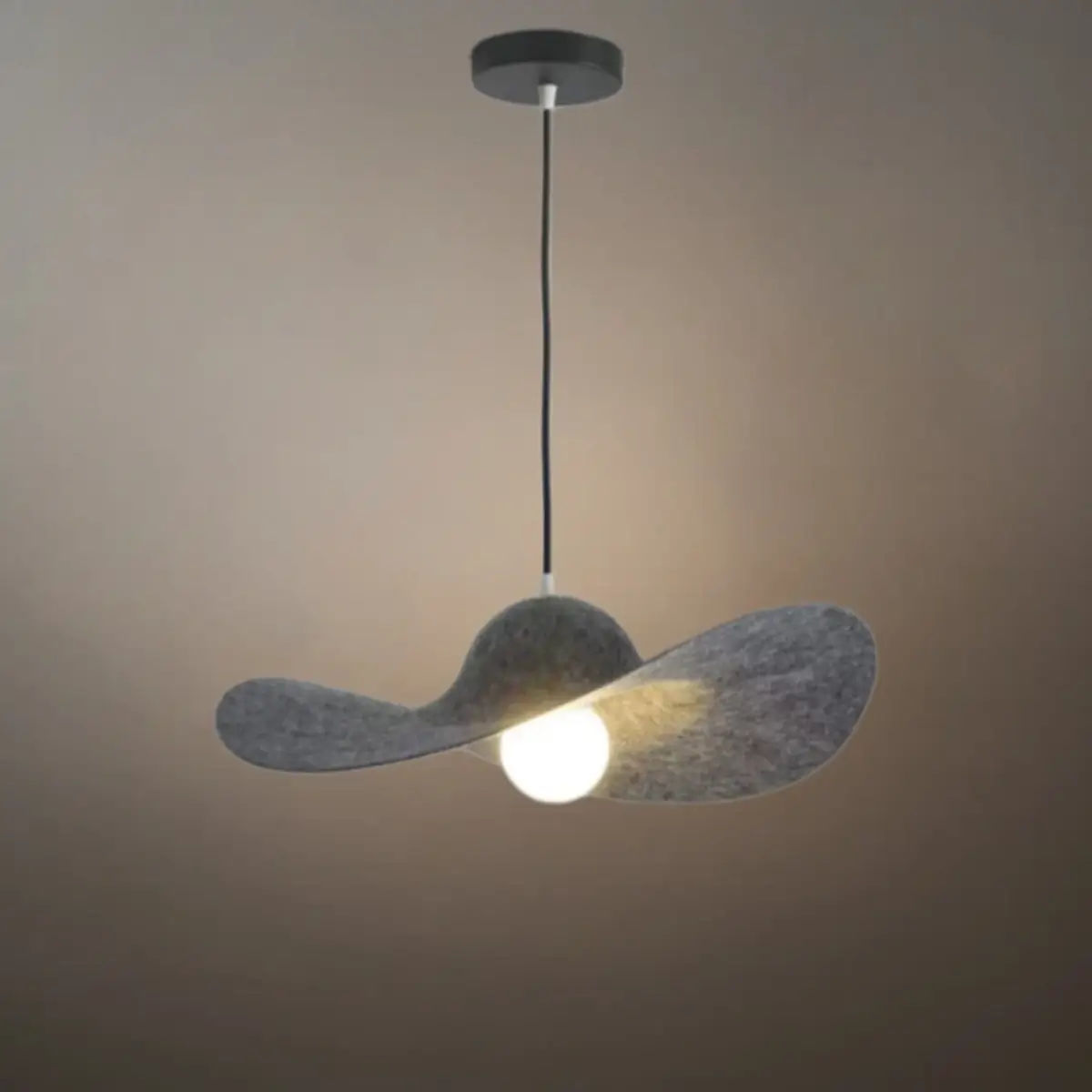 Nordic Felt Pendant Light -- Grey