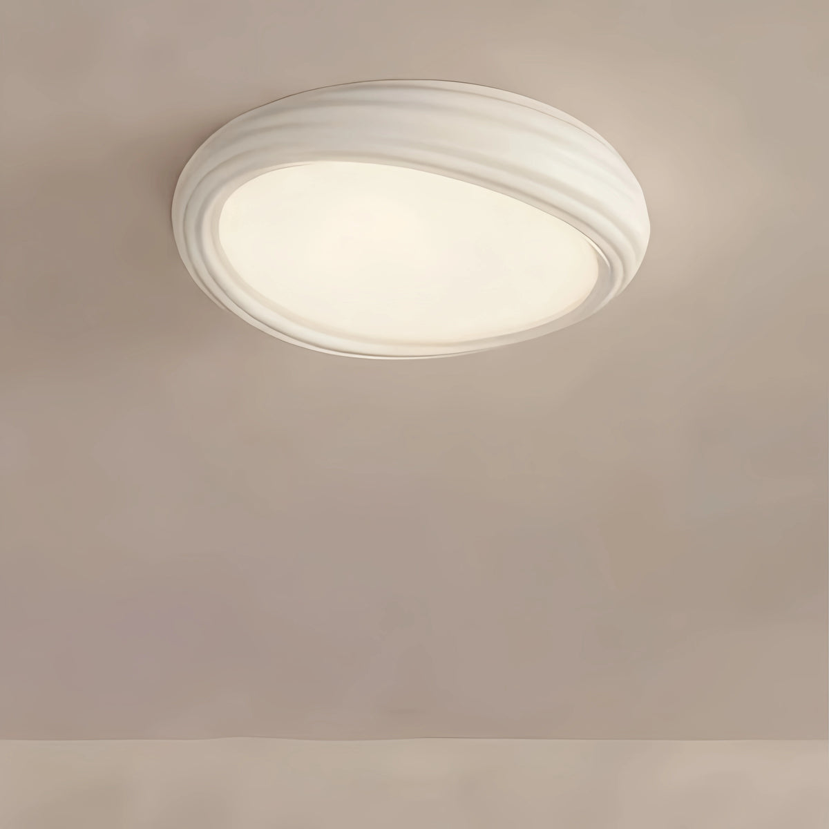 Crema Cartoon Cookie Ceiling Light -- White/Matcha Green/Beige for Child's Room Nursery