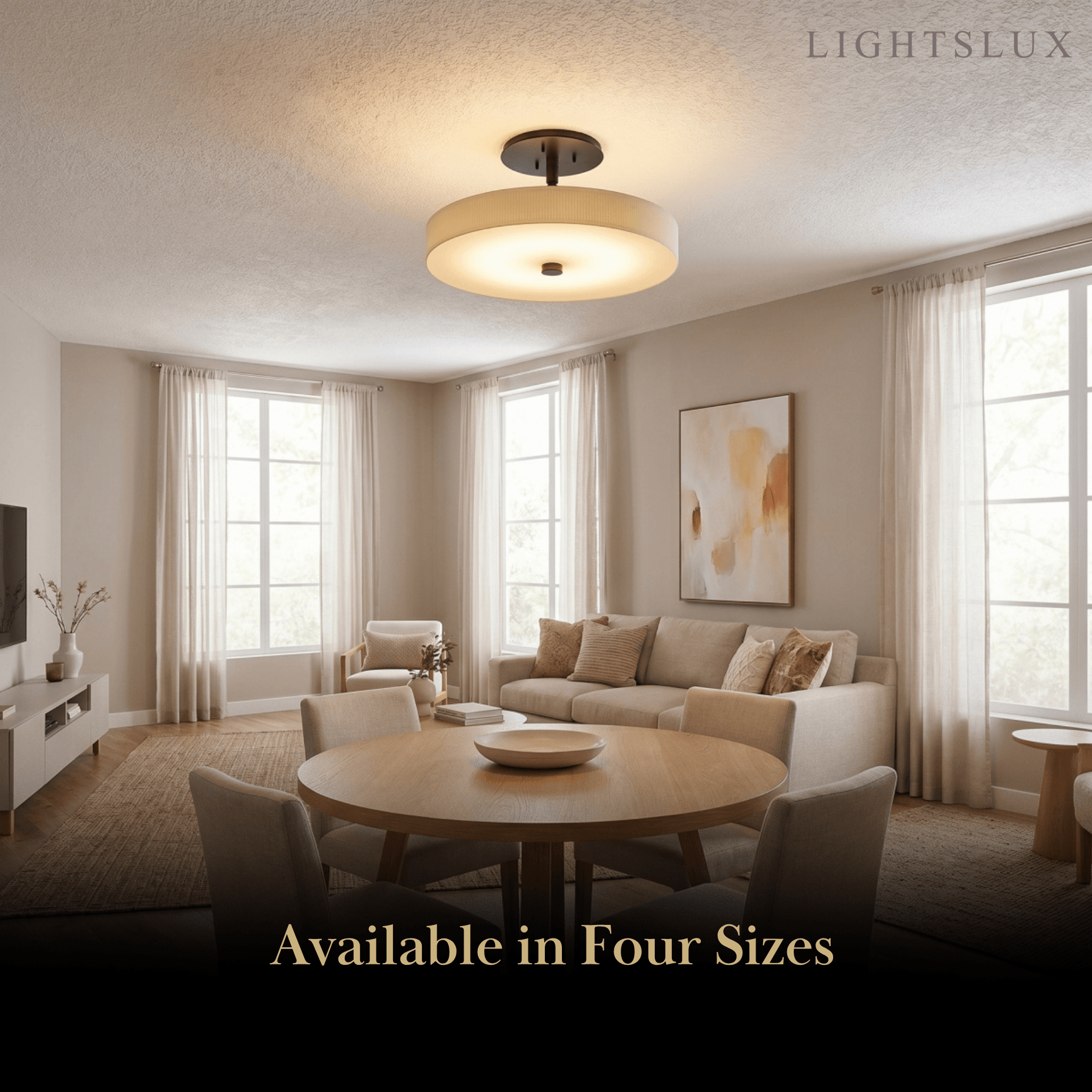 Alba Minimalist Ceiling Light – Alabaster & Brass