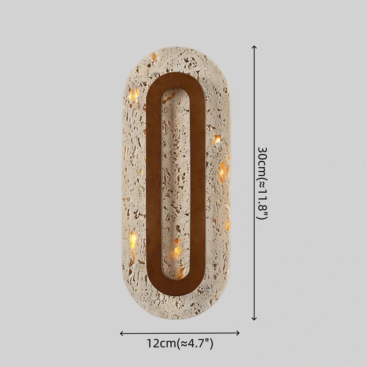 Strata Natural Travertine Wall Light