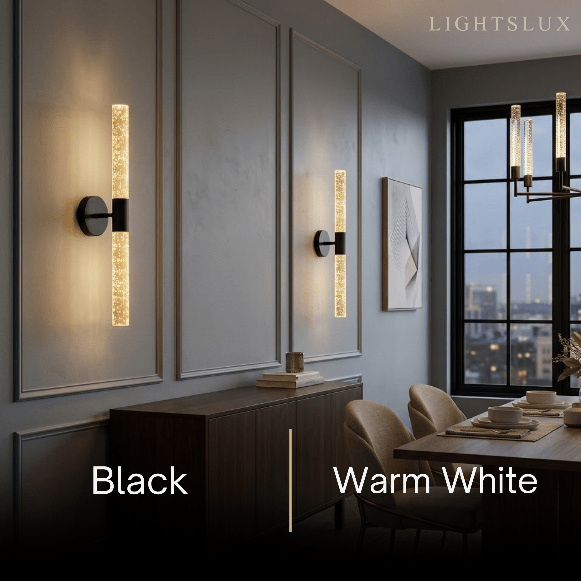 Lunara Modern Wall Lamp -- Iron & PVC Gold for Hallway
