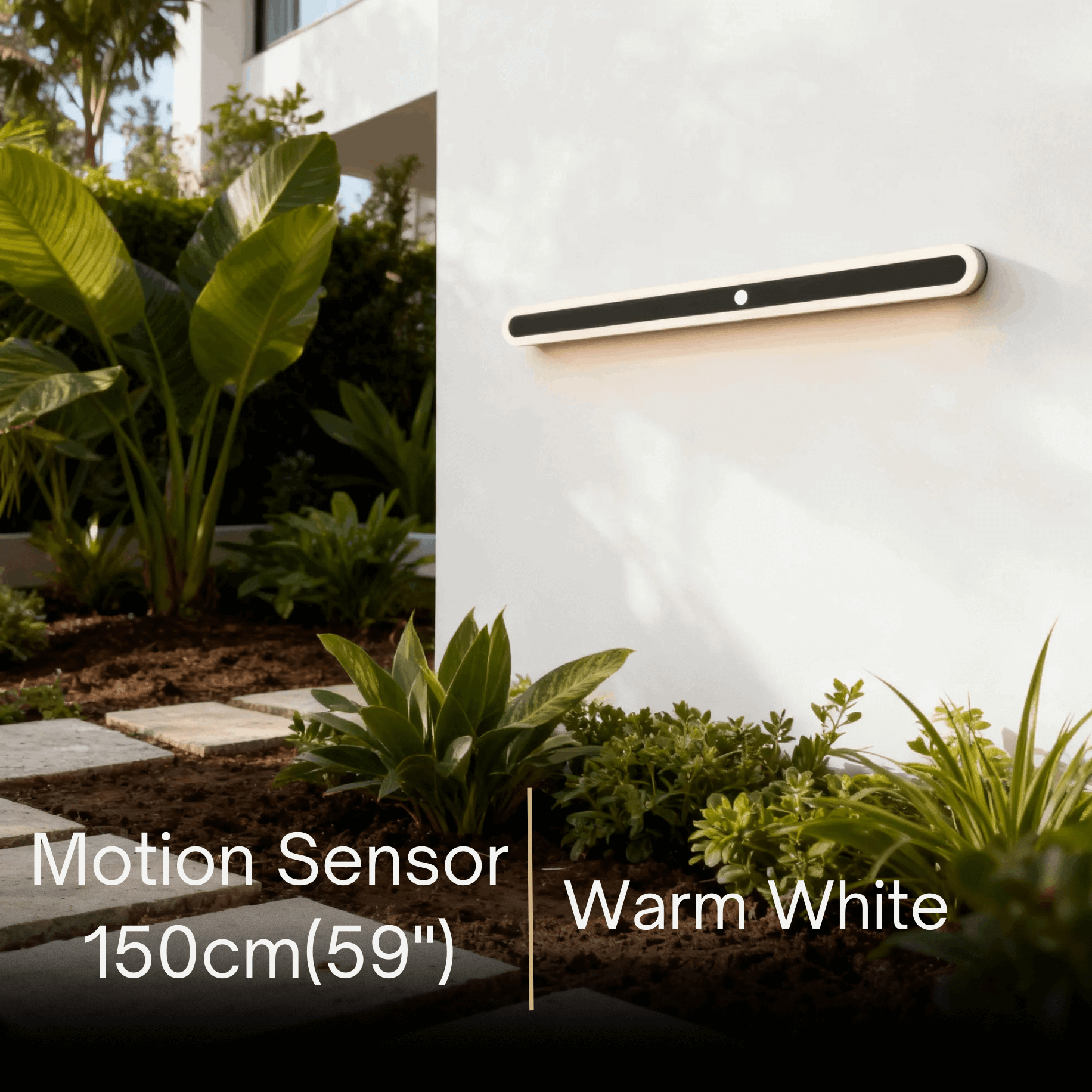 Arcato Modern Linear Outdoor Wall Lamp – Sensor Light for Indoor/Outdoor