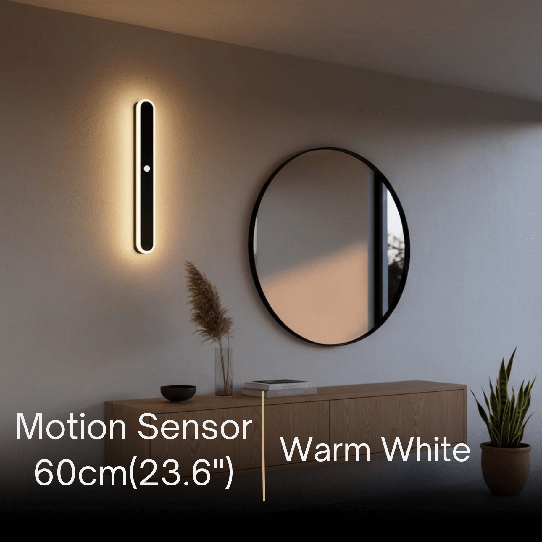 Arcato Modern Linear Outdoor Wall Lamp – Sensor Light for Indoor/Outdoor