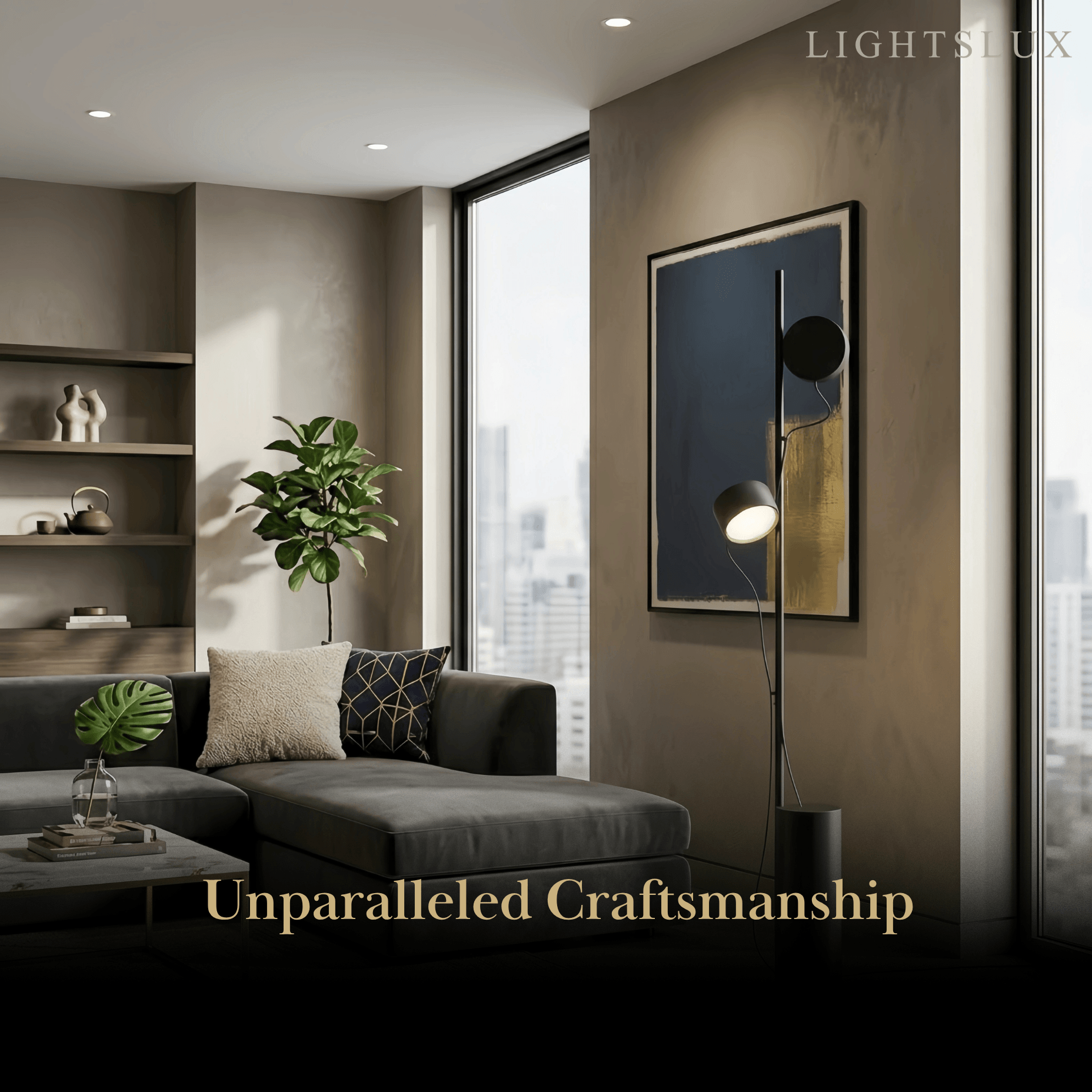 Arcato Classic Black Floor Lamp