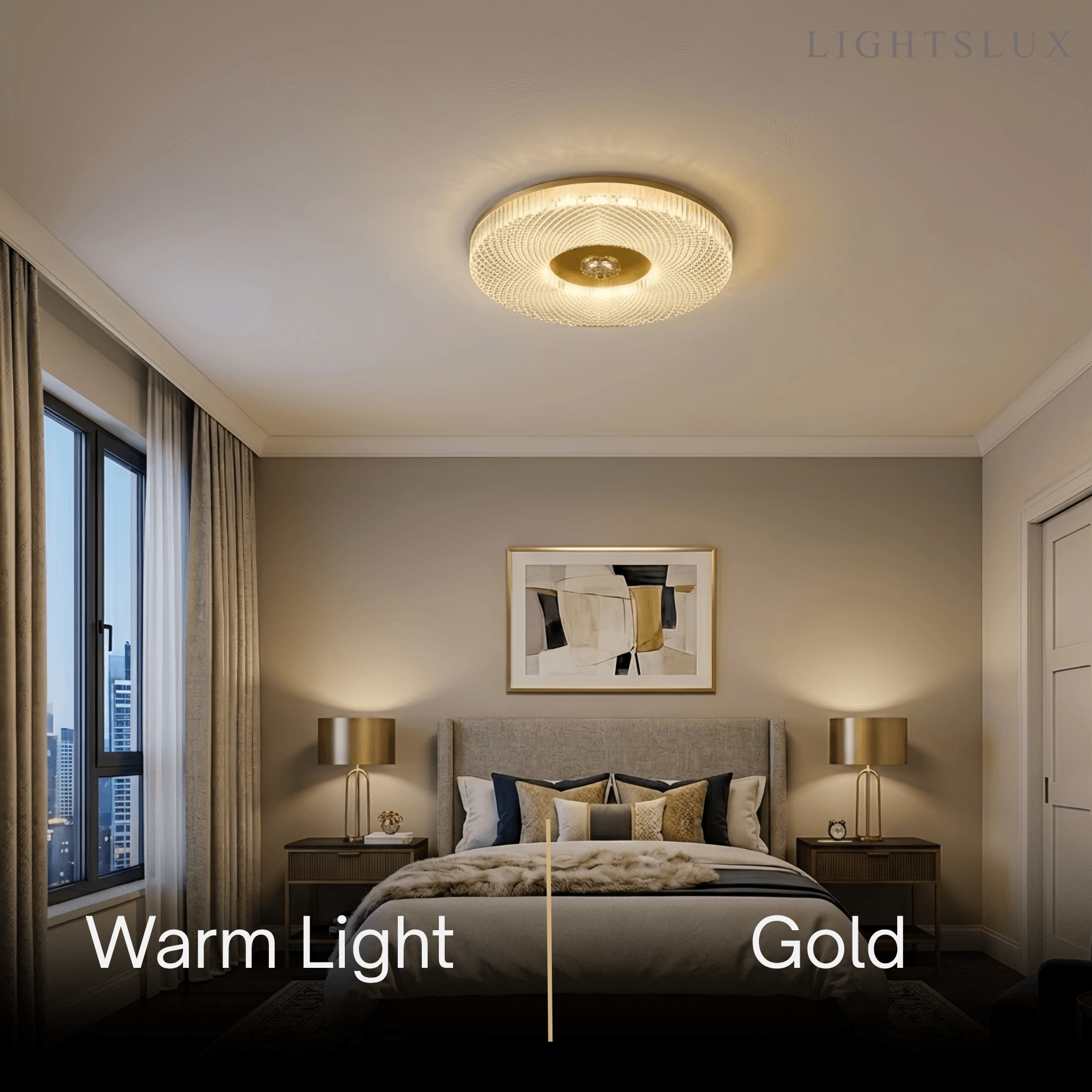 Excelis Luxury Metal Dimmable Ceiling Light